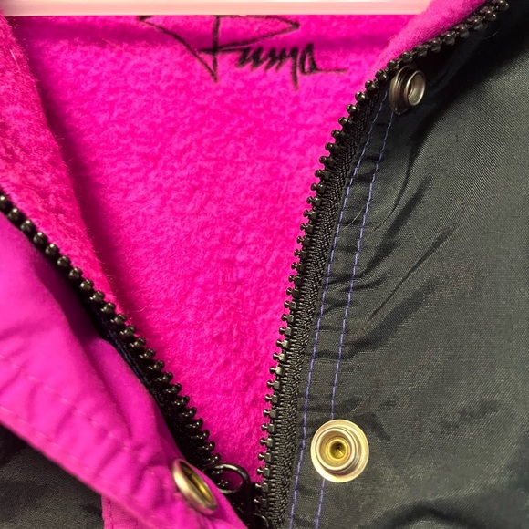 Vintage puma Black and Purple ski  Jacket medium - Picture 2 of 6